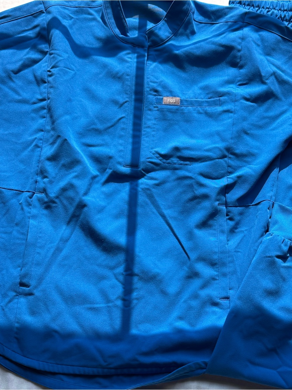 FIGS Women's Scrub Set Royal Blue Montex Top XS & Uman Jogger Pants S - Picture 2 of 14